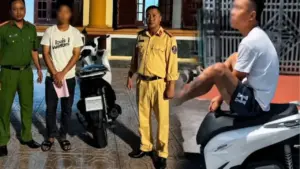 Lái Honda SH bằng chân, thanh niên 'thích thể hiện' bị tịch thu xe