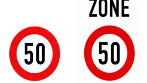 Phân biệt biển báo viền đỏ, chữ đen, nền trắng khác nhau chữ 'ZONE' thế nào?