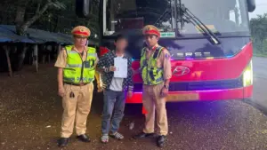 Đường có tốc độ tối đa 70km/h, tài xế dương tính ma túy lái xe khách chạy tới 134km/h