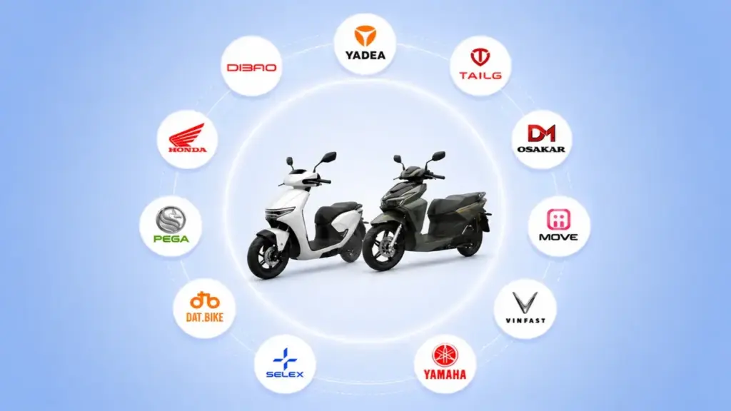 Hàng trăm lựa chọn xe máy điện, xe đạp điện tại Việt Nam